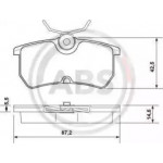 Колодка торм. диск. FORD FOCUS задн. (пр-во ABS) 