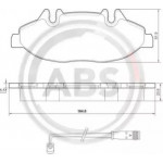 Колодка торм. диск. MB VIANO (W639), VITO (W639) передн. (пр-во ABS) 