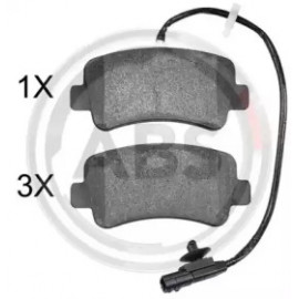 Колодка гальм. OPEL MOVANO/RENAULT MASTER 04/10- задн. (вир-во ABS)