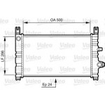 Радiатор охолодження (вир-во VALEO) 