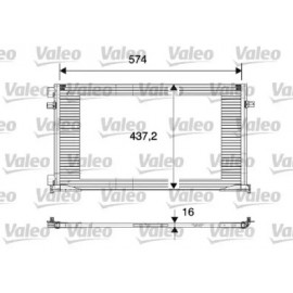 Конденсер кондіционера (пр-во VALEO)
