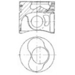 Поршень VAG 80.00 1.9TDI AXC/AXB/ASZ/ARL T5 03- (CYL 1-2) TRAPEZ (вир-во Nural) 