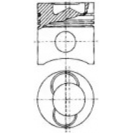 Поршень MAN 108.0 D0824/D0826 EURO I (пр-во Nural)