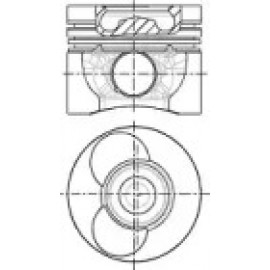 Поршень MB MB 89.00 2.9TDI OM602DE29LA 94- (вир-во Nural)