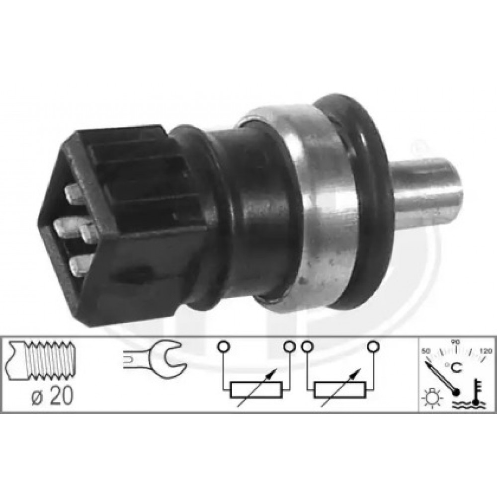 Датчик, температура охолоджуючої рідини (вир-во ERA)