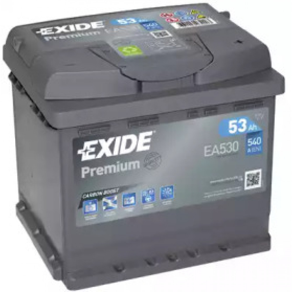 Аккумулятор   53Ah-12v Exide PREMIUM(207х175х190),R,EN540