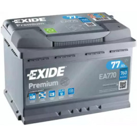 Аккумулятор   77Ah-12v Exide PREMIUM(278х175х190),R,EN760