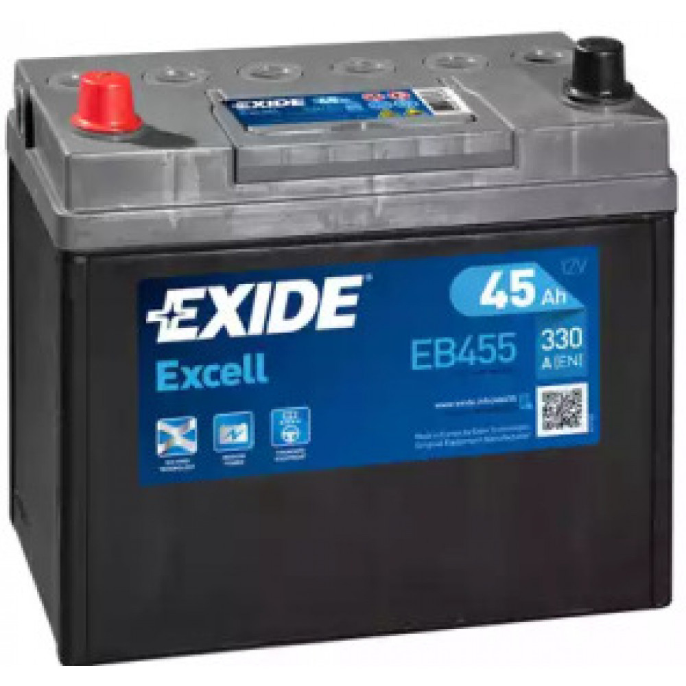 Аккумулятор   45Ah-12v Exide EXCELL(234х127х220),L,EN330 Азия