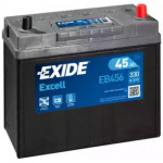 Акумулятор   45Ah-12v Exide EXCELL(234х127х220),R,EN300 Азия тонк.клеммы !КАТ. -10% 