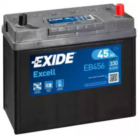 Акумулятор   45Ah-12v Exide EXCELL(234х127х220),R,EN300 Азия тонк.клеммы !КАТ. -10%