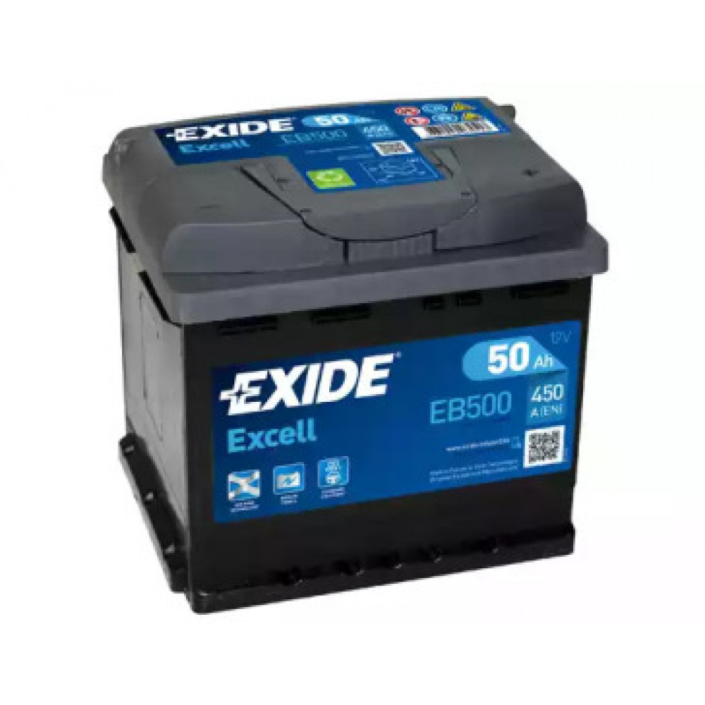 Акумулятор   50Ah-12v Exide EXCELL(207х175х190),R,EN450