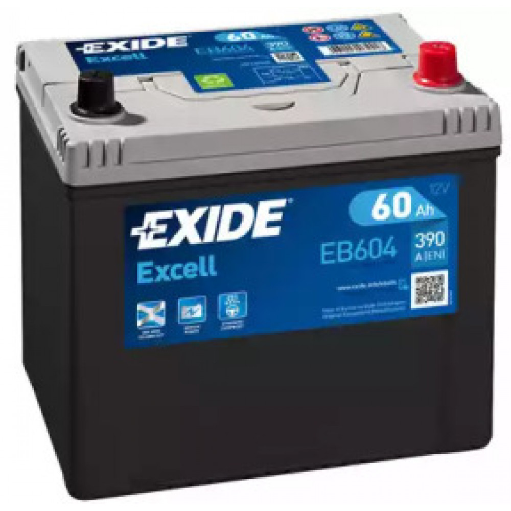 Аккумулятор   60Ah-12v Exide EXCELL(230х172х220),R,EN480