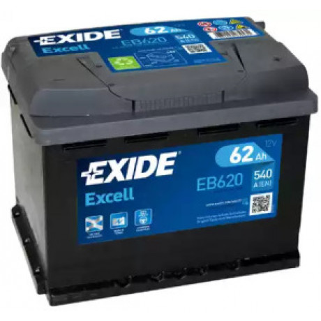 Акумулятор   62Ah-12v Exide EXCELL(242х175х190),R,EN540
