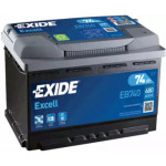 Акумулятор   74Ah-12v Exide EXCELL(278х175х190),R,EN680 