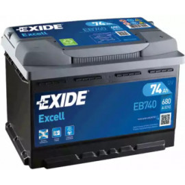 Акумулятор   74Ah-12v Exide EXCELL(278х175х190),R,EN680