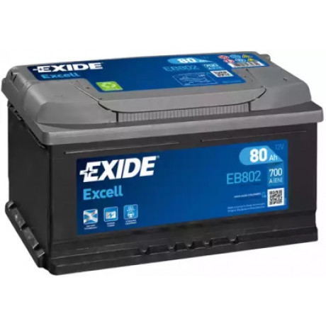 Акумулятор   80Ah-12v Exide EXCELL(315х175х175),R,EN700