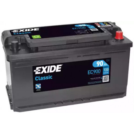 Аккумулятор   90Ah-12v Exide CLASSIC(353х175х190),R,EN720