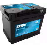 Акумулятор   60Ah-12v Exide EFB (242х175х190),R,EN640 