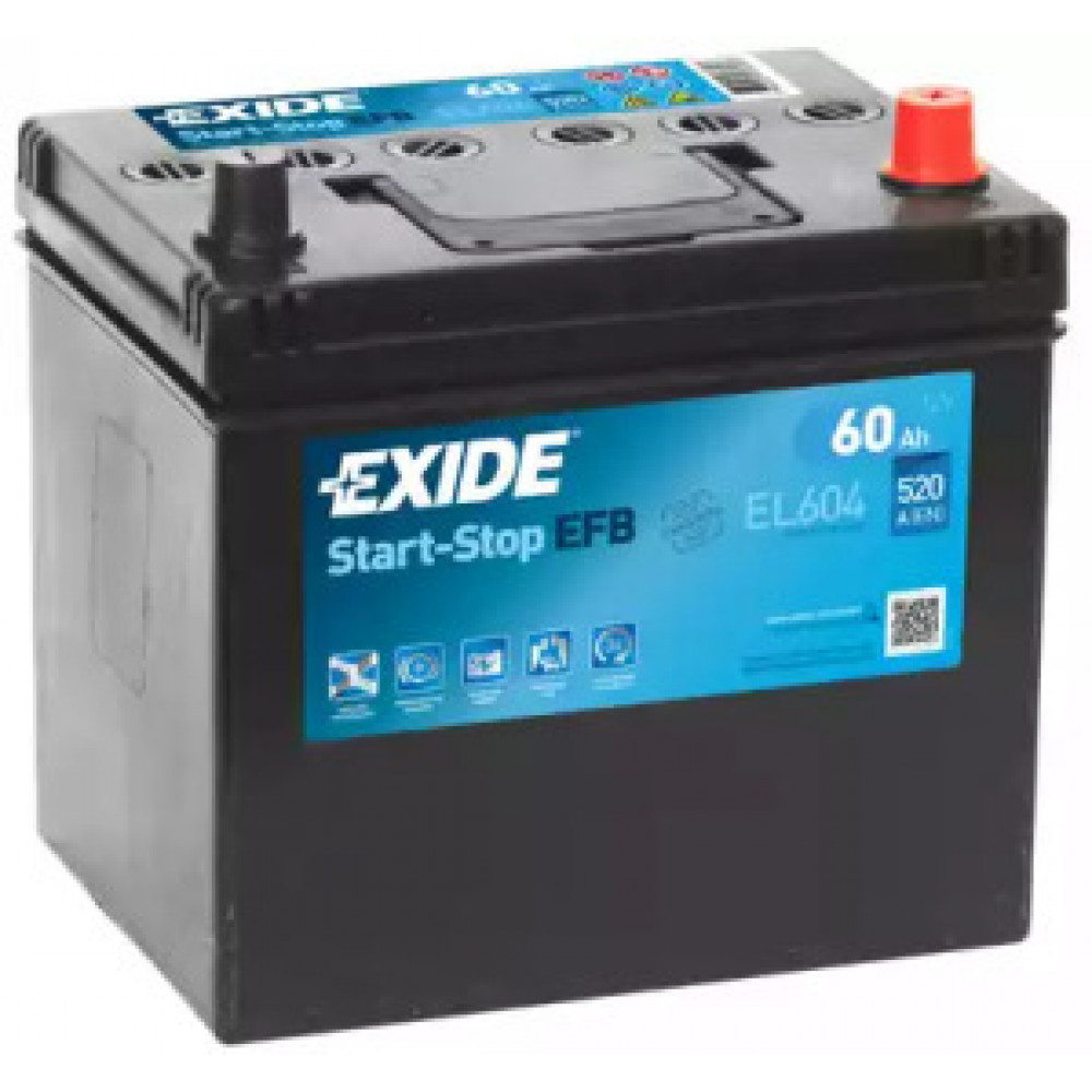 Аккумулятор   60Ah-12v Exide START-STOP EFB (230х173х222),R,EN520