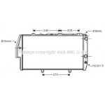 Радіатор AUDI 100/200 MT/AT 84-89 (Ava) 