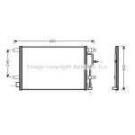 Конденсер кондіционера (вир-во  AVA) 