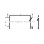 Конденсер кондіционера (вир-во  AVA) 