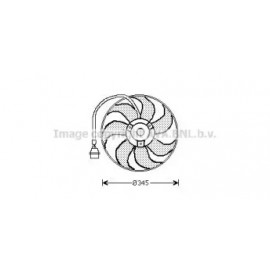Вентилятор радиатора Audi;Seat;Skoda;VW (пр-во AVA)