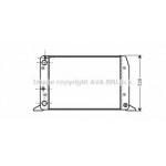 Радіатор AUDI 80 1.6/1.8 MT 86-91 (Ava) 