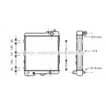 Радіатор охолодження AUDI (вир-во AVA) 