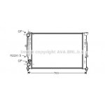 Радіатор A4 1.6/1.9TD MT 96-00 M/J (Ava) 