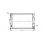 Радіатор A4/A6/PASSAT5+6 24/6/8 MT (Ava) 