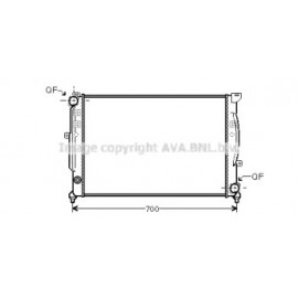 Радіатор A4/A6/PASSAT5+6 24/6/8 MT (Ava)