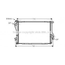 Радіатор BMW5(E39)/7(E38)MT 98- (Ava)