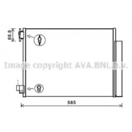 Конденсор кондиціонера DACIA, RENAULT (вир-во Ava)