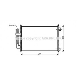 Радіатор кондіционера (вир-во AVA)