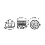 Вентилятор салону (вир-во AVA) 