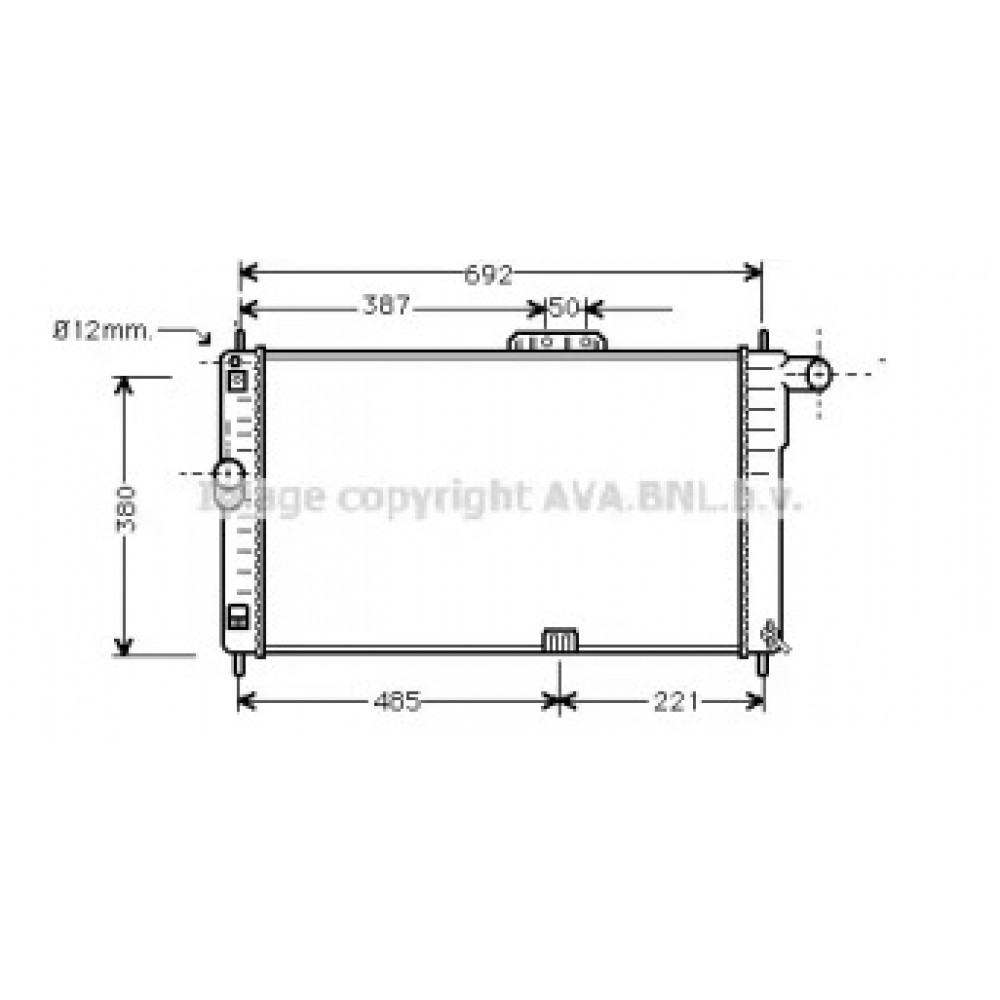 Радиатор охлаждения DAEWOO Espero (пр-во AVA)