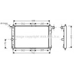 Радiатор охолодження (вир-во AVA) 