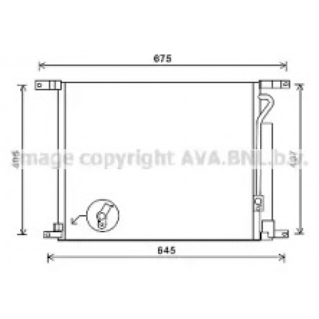 Конденсор кондиционера CHEVROLET Aveo (AVA)