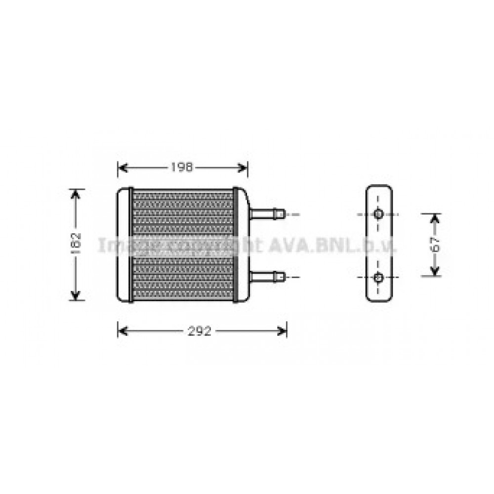 Радиатор отопителя DAEW MATIZ 0.8 MT/AT 98-(пр-во AVA)