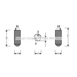 Осушитель DAEWOO LANOS (97-) (пр-во AVA)
