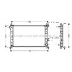 Радіатор FOCUS 14/6/8 MT +AC 98-05 (Ava) 