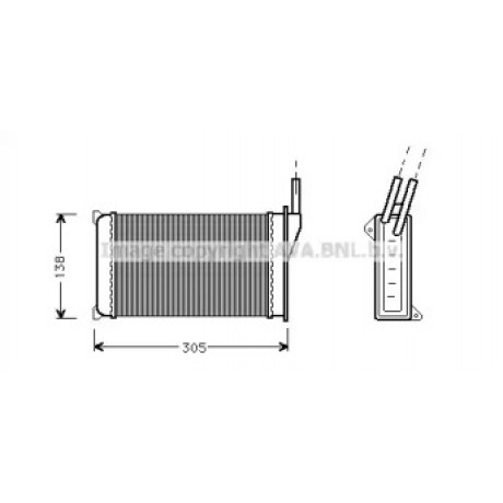 Радиатор отопителя FORD (пр-во AVA)