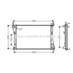Радіатор FIESTA5/FUSION 14/6 MT 02 (Ava) 