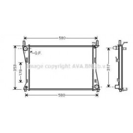 Радіатор FIESTA5/FUSION 14/6 MT 02 (Ava)