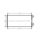 Конденсер кондіционера (вир-во  AVA) 