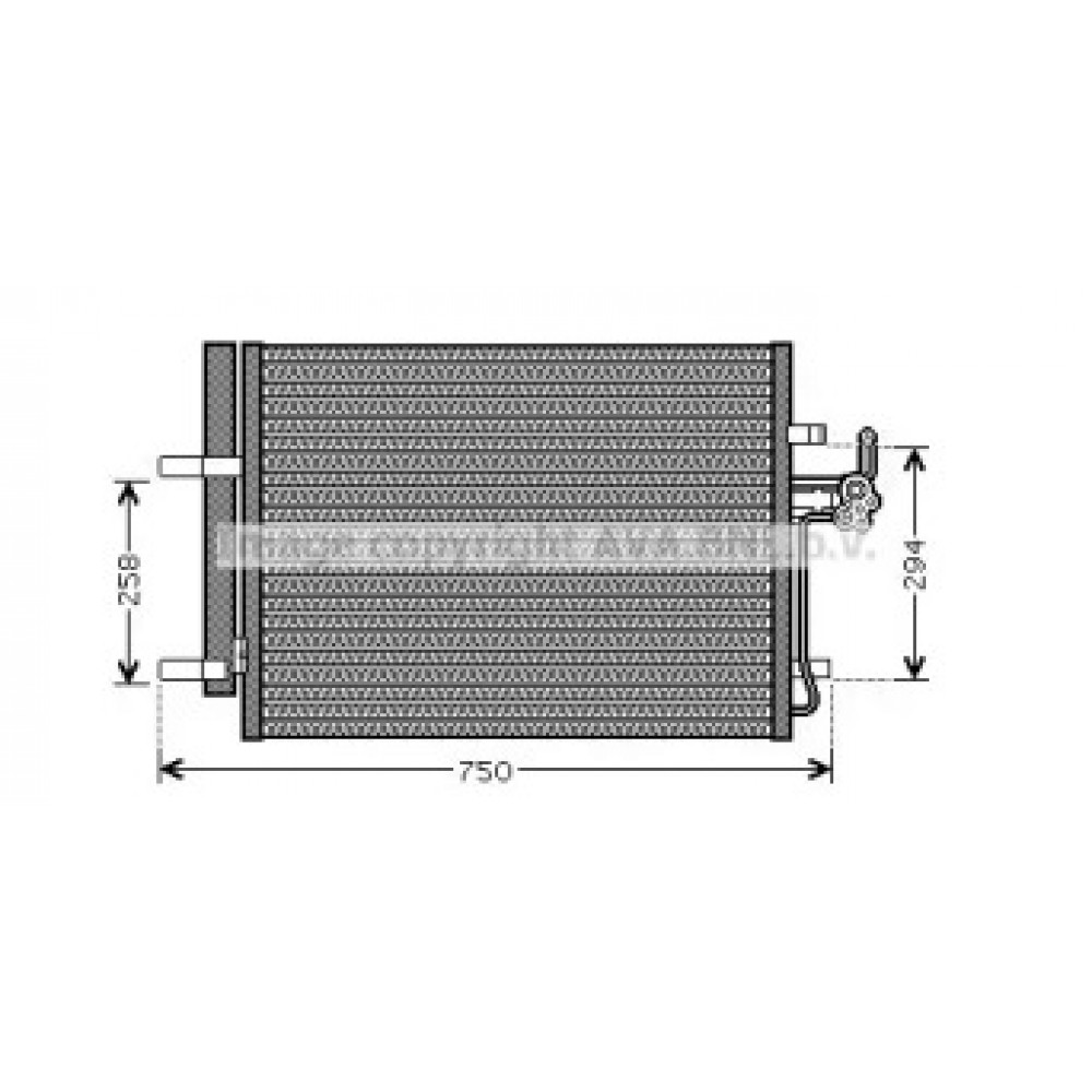 Конденсор кондиционера FORD MONDEO (AVA)