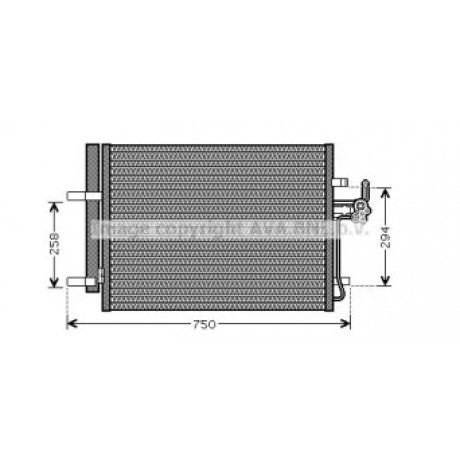 Конденсор кондиционера FORD MONDEO (AVA)