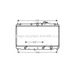 Радiатор охолодження (вир-во AVA) 