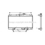 Радiатор охолодження (вир-во AVA) 